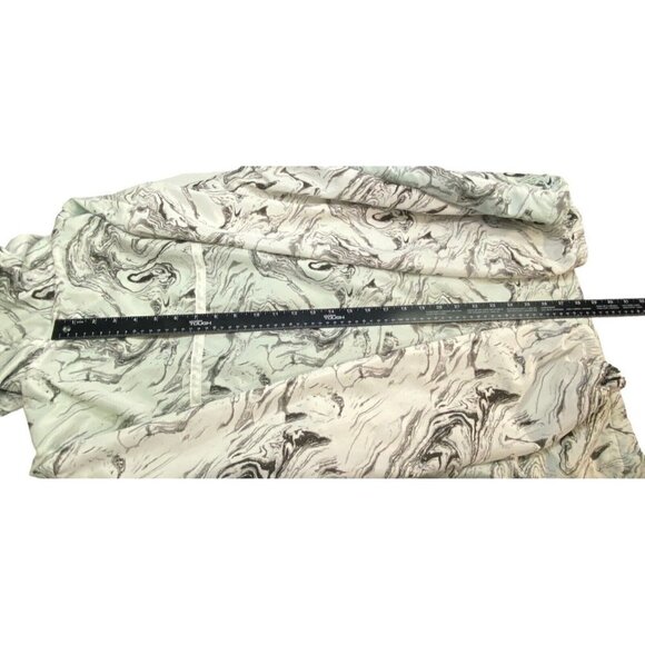 COLD CULTURE Hooded Windbreaker Jacket Swirled Removeable Front White Black L - Picture 15 of 16